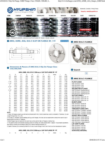 200MM 316 CLASS 150 SORF FLANGE B16.5