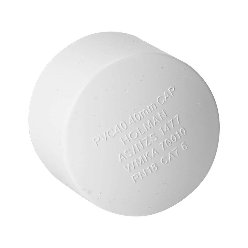 PVC Pressure Cap PVC 40mm