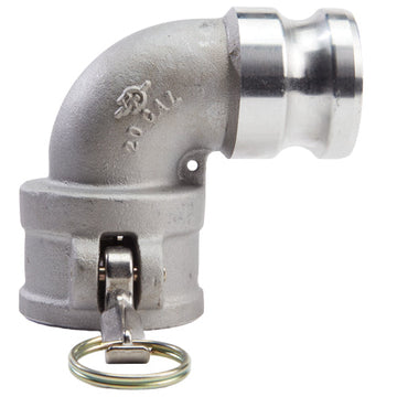 50mm 90 DEG ALUMINIUM ELBOW CAMLOCK