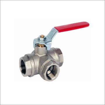 08 3-W BRASS BALL VALVE L PORT