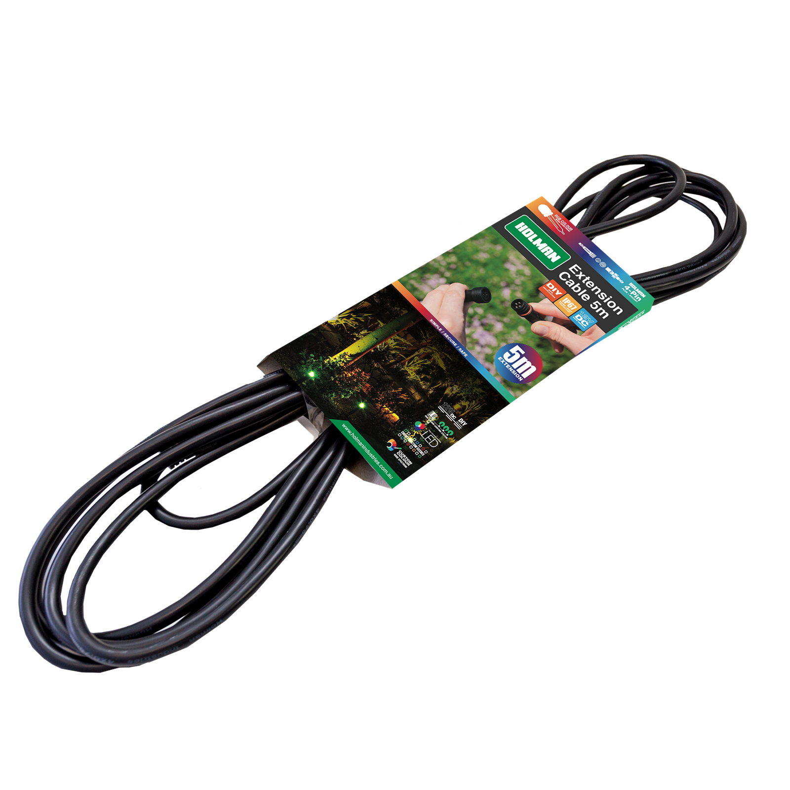 Garden Light Cable 5 m 4 Pin - RGB