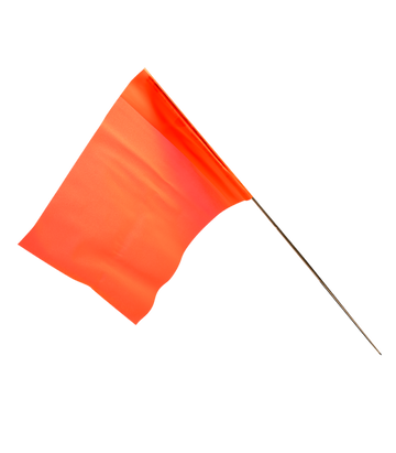 Plain Marker Flags Bdl  100 Orange Glo