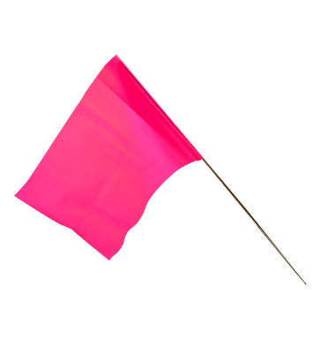 Plain Marker Flags Bdl 100 Pink Glo