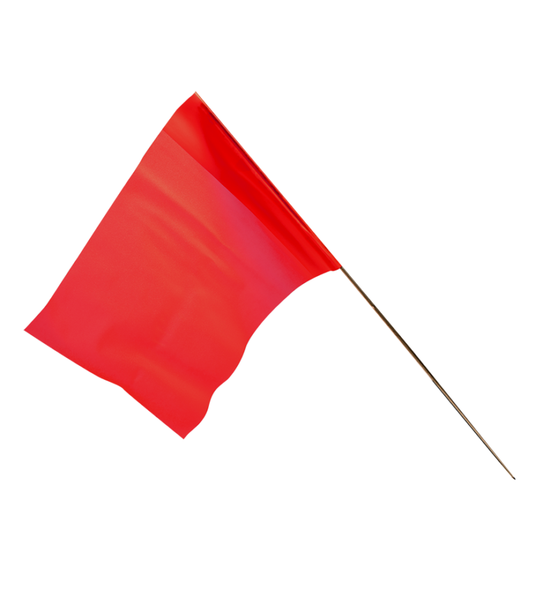 Plain Marker Flags Bdl 100 Red Glo