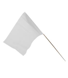 Plain Marker Flags Bdl  100 White