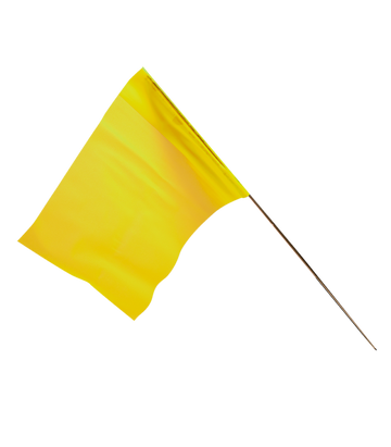 Plain Marker Flags Bdl  100 Yellow Glo