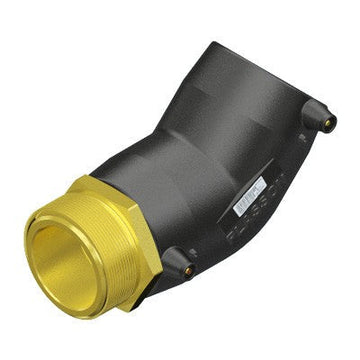 Plasson 45° ELBOW MALE TRANSITION EF BRASS 32-1.1/4"