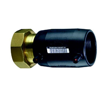 Plasson 45° ELBOW FEMALE TRANSITION EF BRASS 32-1"