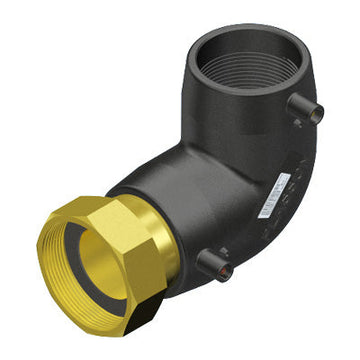 Plasson 45° ELBOW FEMALE FREE NUT TRANSITION EF BRASS 32-1.1/4"