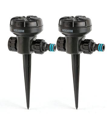 8 Function Sprinkler on Spike Twin Pack