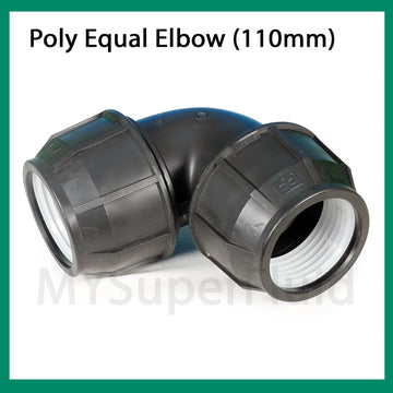 Poly Compression Elbow 110mm