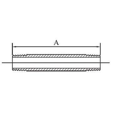 08 STAINLESS STEEL BARREL NIPPLE