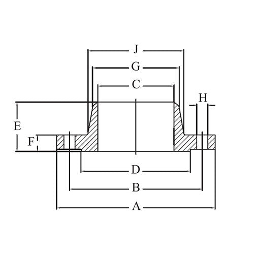 4  C150 ANSI FLANGE W/NECK