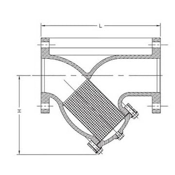 300mm Y-STRAINER FLANGED TABLE E