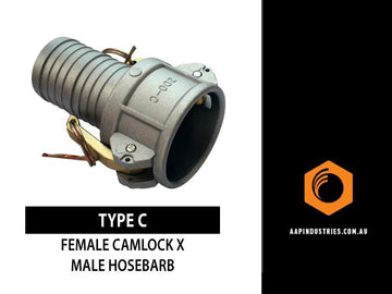 50mm TYPE 'F' BRASS DIE-CAST CAMLOCK