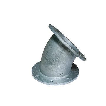 50mm GALV FIXED FLANGE 45deg ELBOW