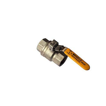 08 BRASS BALL VALVE C/W LOCK LEVER