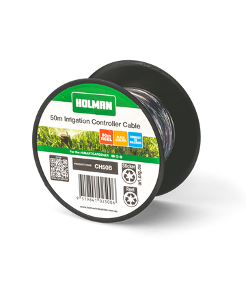 Irrigation Controller Cable, 50m Black