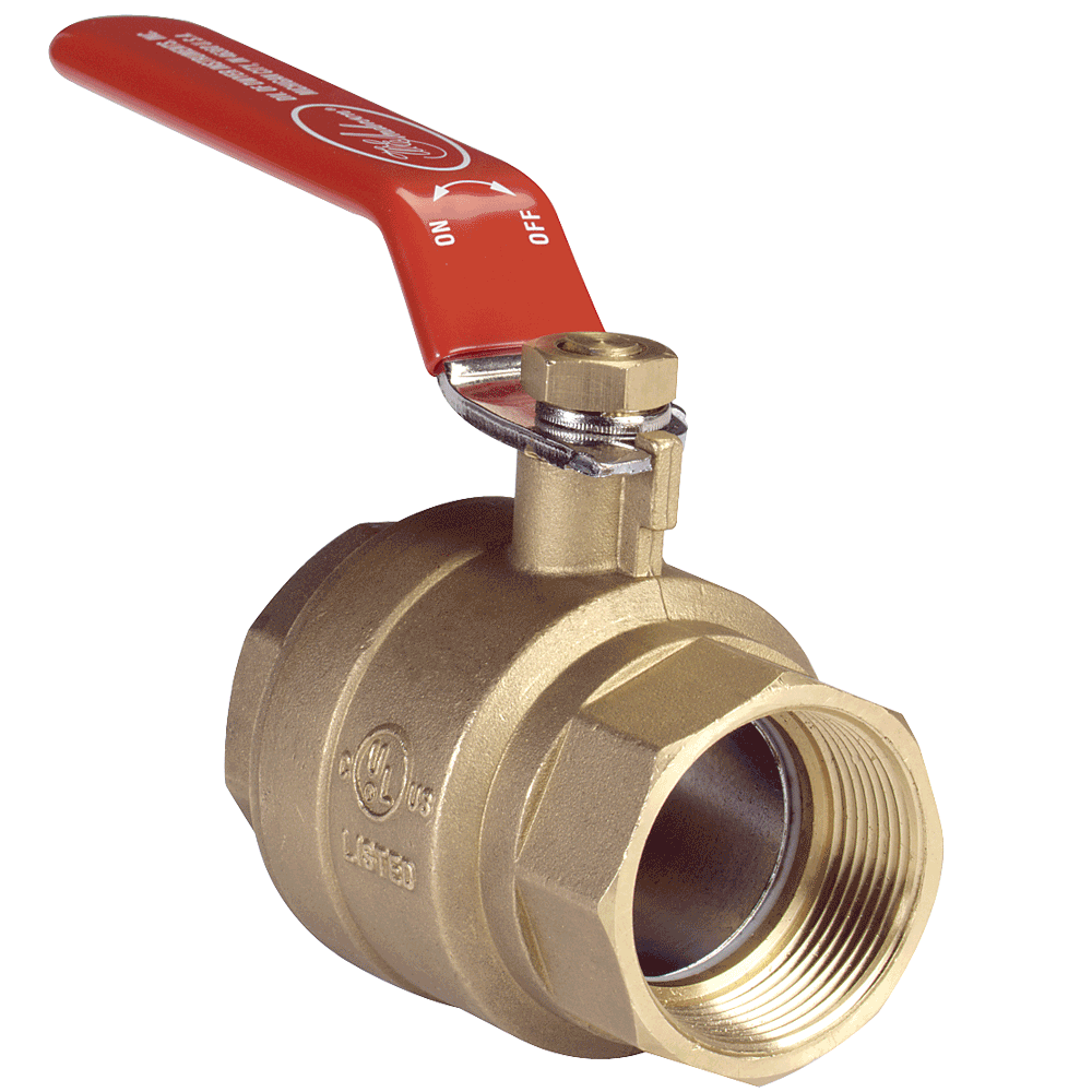 08 BRASS BALL VALVE C/W SS LEVER