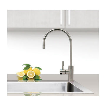 Brushed Nickel Designer Faucet, High Loop, 1/4 Turn, LED