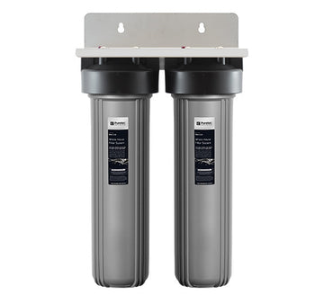 Whole House Rainwater Filter 1.5" conn, 20" Lge Dia, PL20MP2 + PX01MP2 incl, 150 lpm