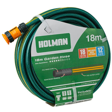 Garden Hose 12mm x 18m Fitted