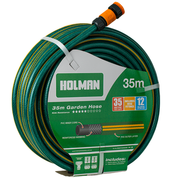 Garden Hose 12mm x 35m Fitted