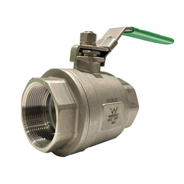 08 S/S 316 BALL VALVE 2 PIECE BSP - WATERMARK