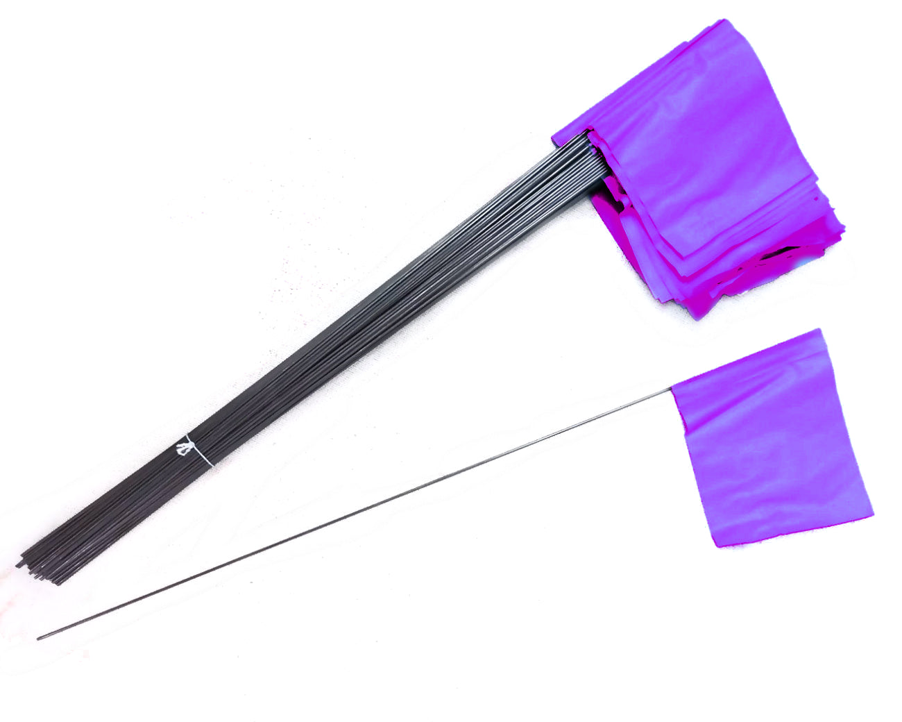 Plain Marker Flags Bdl  100 Purple