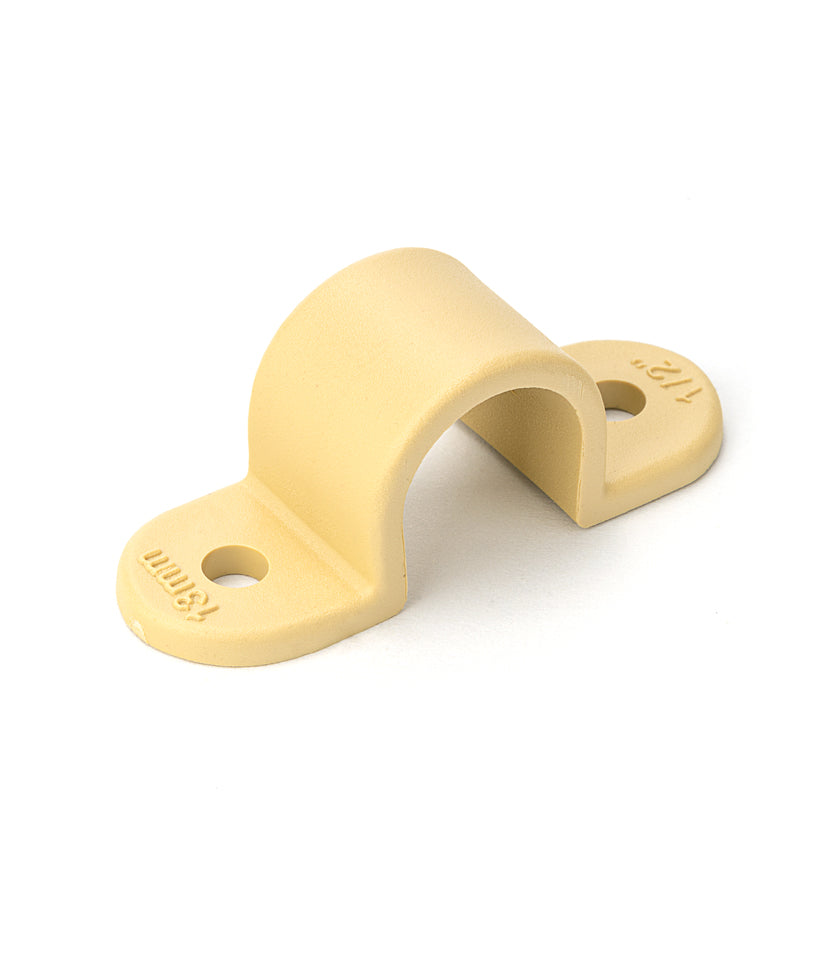 13mm Saddle Clamp Beige (5pk)