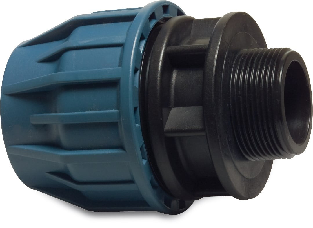 Poly Compression Male Adaptor 40mm x 2"