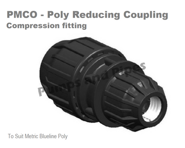 Poly Compression Coupling 20mm