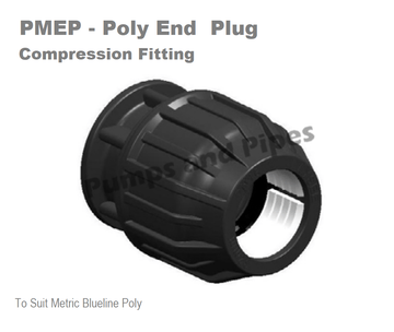 Poly Compression End Plug 50mm