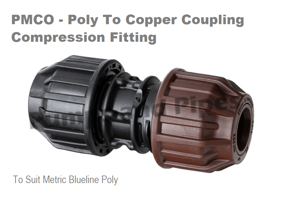 Poly Compression Coupling 75mm