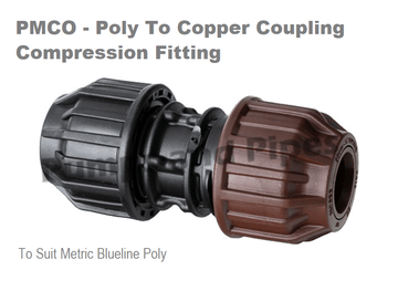 Poly Compression Coupling 75mm