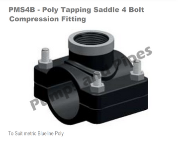 Poly Compression Pipe Clip 25mm