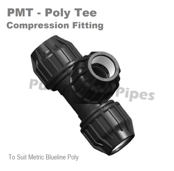 Poly Compression Tee 75mm