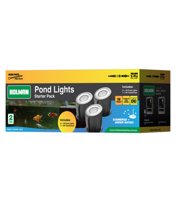 Pond Light Kit 1w WW 3 pkt. w / transf.