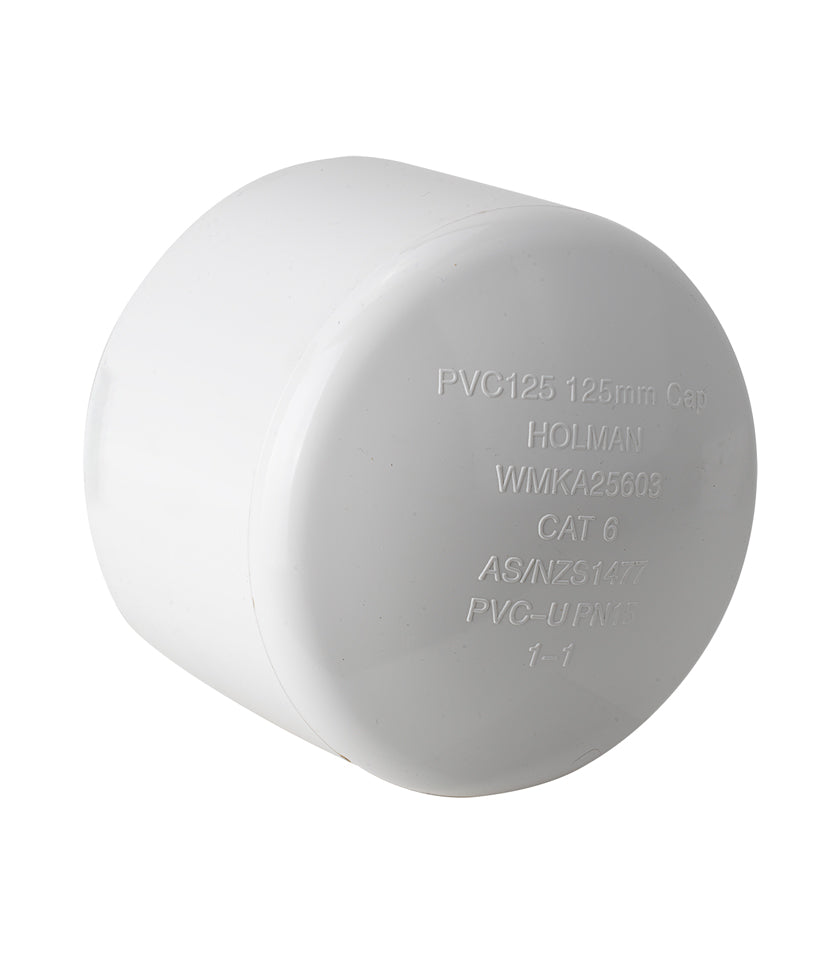 PVC Pressure Cap PVC 125mm