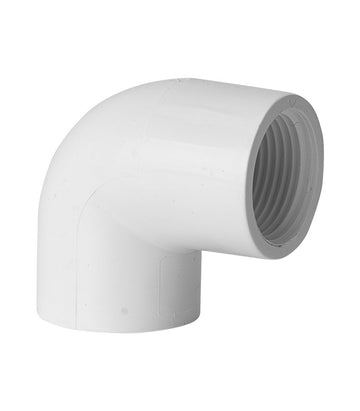 PVC Pressure Faucet Elbow 90deg 20mm x 1/2"