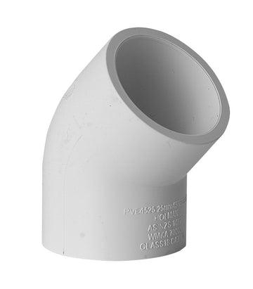 PVC Pressure Elbow 45deg 25mm