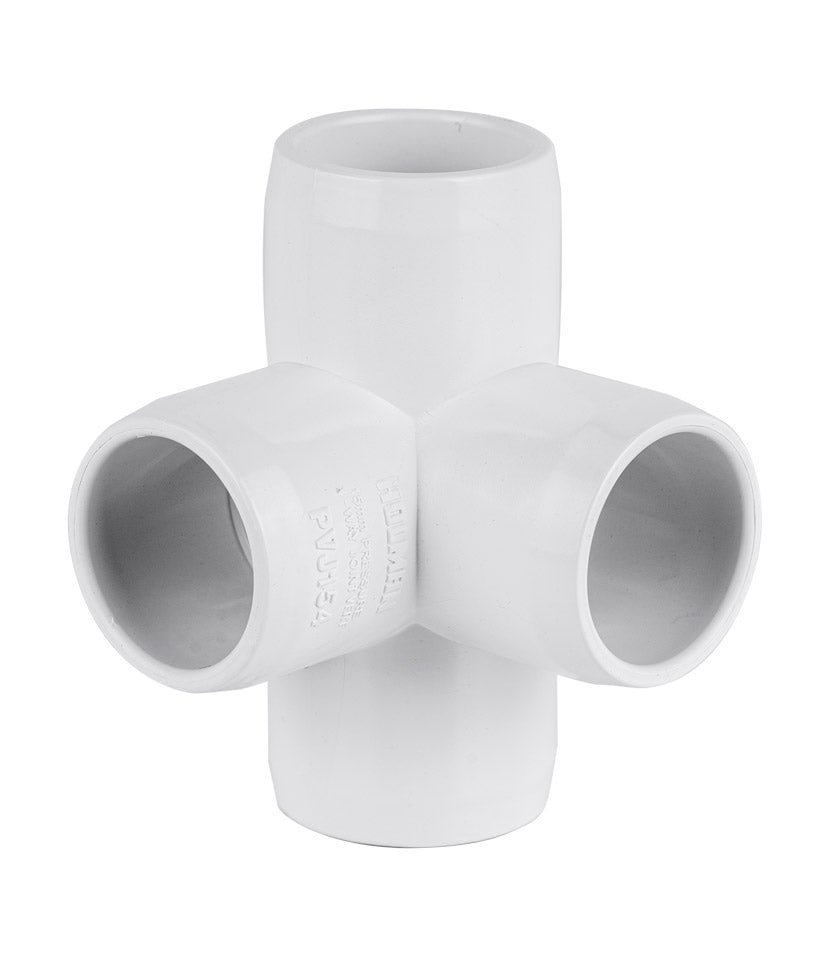 PVC 15mm 4 Way Joint