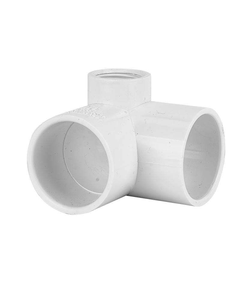 PVC Pressure Side Outlet Elbow 90deg 25mmx1/2"