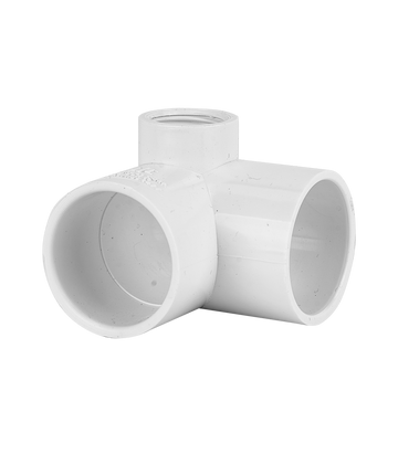 PVC Pressure Side Outlet Elbow 90deg 25mmx1/2"