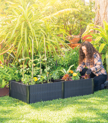 Raised Garden Bed 1200x600x300mm - Ratten