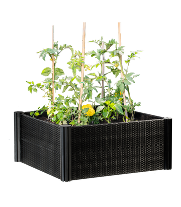 Raised Garden Bed 600x 600x 300mm - Ratten