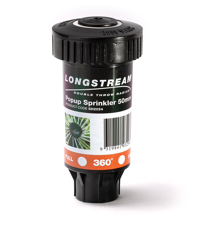 50mm Longstream Pop Up Sprinkler, 180° 1/2 Circle