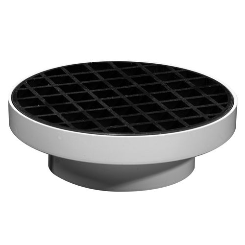 SRB Storm PVC Grate D Square 150x150mm White/Blck