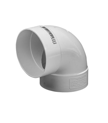 SRB Storm PVC Elbow F&F 75mm 90Deg