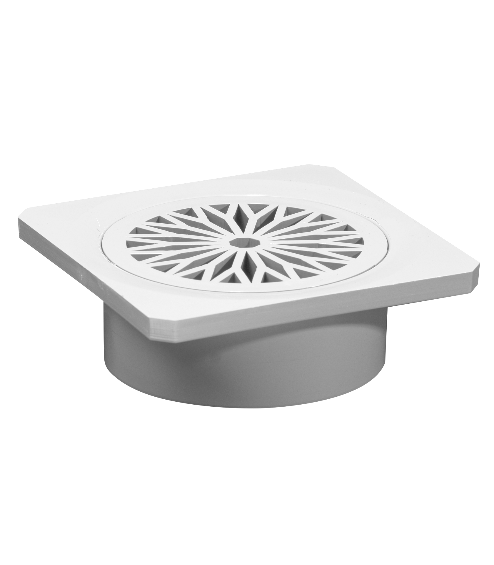 SRB Storm PVC Grate In Pipe 90mm White